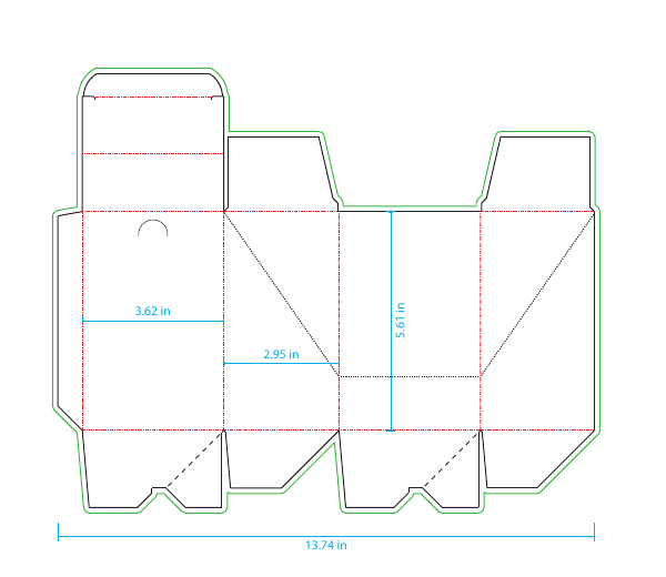 10pk shipper for 5ct tablet bags dieline