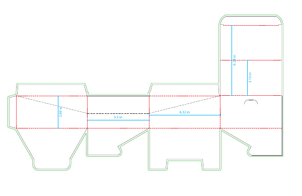 12ct shipper for 10ct pill bottles dieline