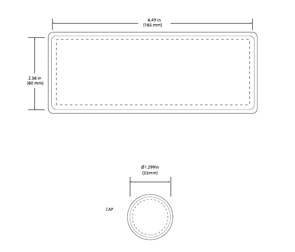 Label for the 10ct bottle shipper for 5oz spiral bottles dieline