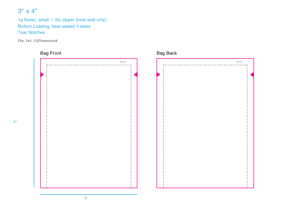 1g flower small dieline