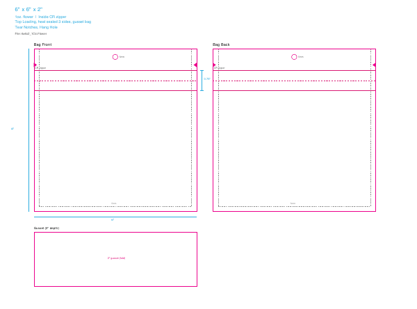 1oz. flower dieline