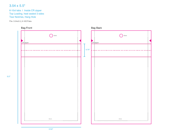 6-10ct tabs dieline