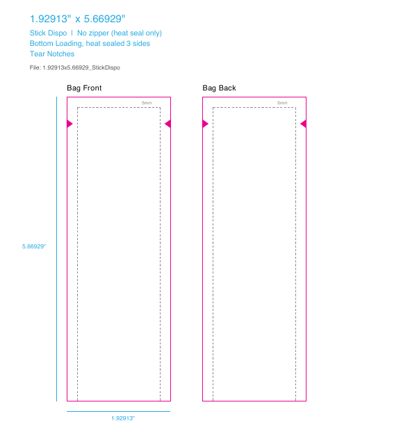 Stick Dispo dieline